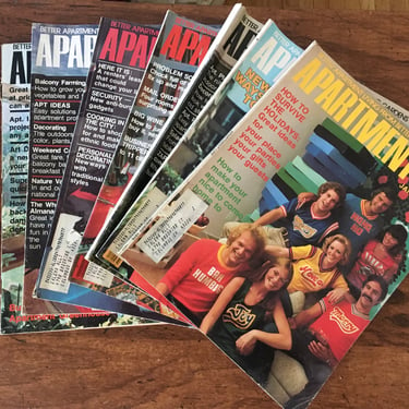 1970s Apartment Life Magazines - Lot of 7 