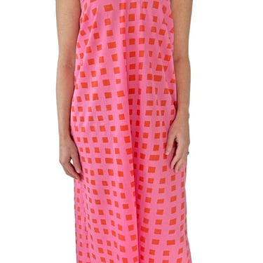 See Design Slip Dress - Blocks Pink/Orange