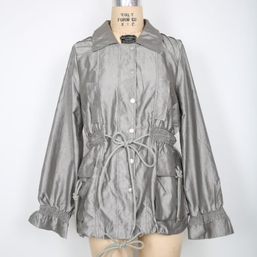 Vintage Silver Metallic Jacket, Atelier Made Streetwear 