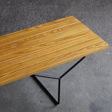 Harry Bertoia Slat Bench by Knoll 