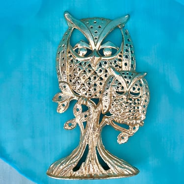 Owl Earring Stand, Jewelry Tree, Display, Organizer, Vintage 60s 70s, Dresser Top 