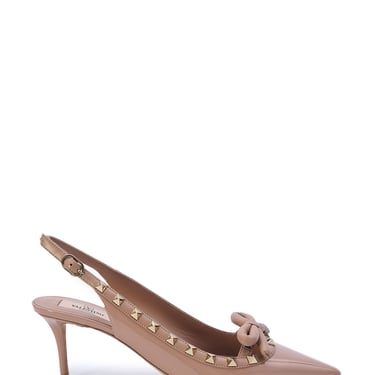 Valentino Garavani Women Rockstud Bow Slingback Pumps