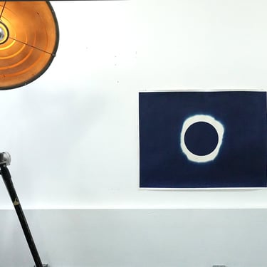 Large Solar Eclipse Cyanotype