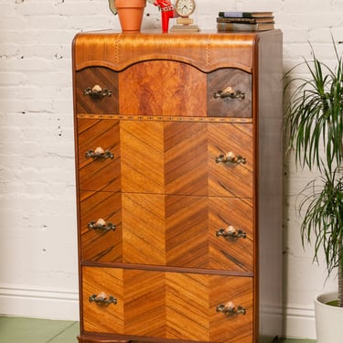 Art Deco Stunning Highboy Dresser