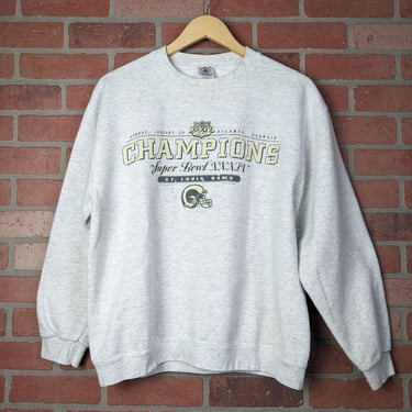 Vintage 2000 NFL St. Louis Rams Football ORIGINAL Crewneck Sweatshirt - Extra Large 