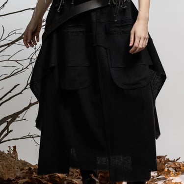 Tripod Full Gathered Paneled Skirt