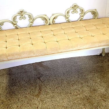 Kessler French Prudential Tufted Bench 