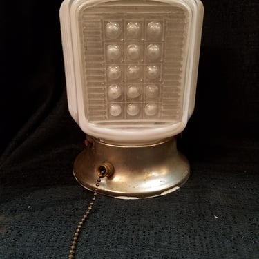 Vintage Bathroom Vanity Light with Pull Chain