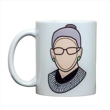 Women Icons Mug | Coffee Cup | Hand printed original artwork mugs | RBG 