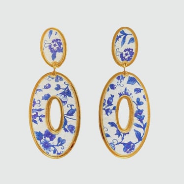 Sample Sale Oval Piper Earrings
