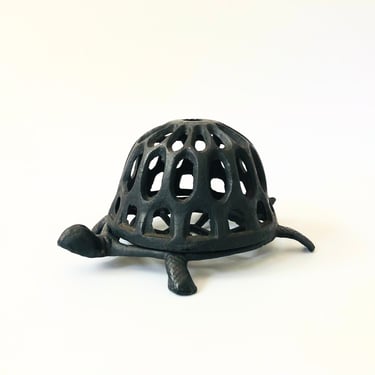 Cast Iron Turtle Candle Holder 