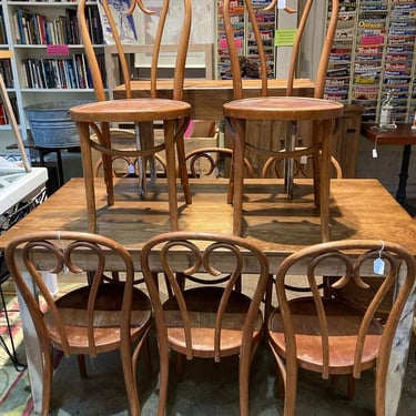 Bentwood bistro chairs. 3 available. Call 202-232-8171 to purchase