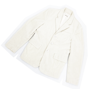 Marni S/S 2018 ivory corduroy blazer