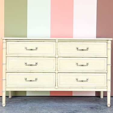 Henry Link Faux Bamboo Double Dresser