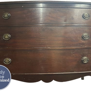 46&quot; Unfinished 3 Drawer Vintage Dresser #08415
