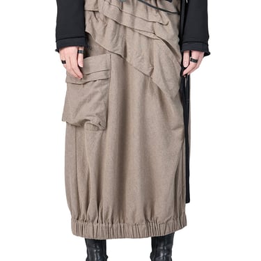 Flamma Paneled Flannel Bubble Skirt