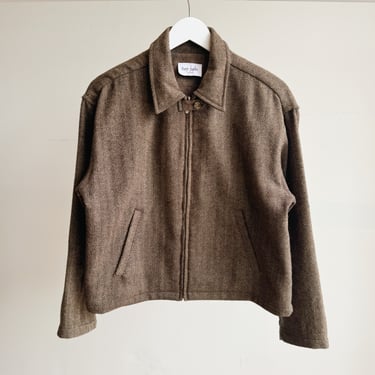 Cocoa Wool Tweed Jacket