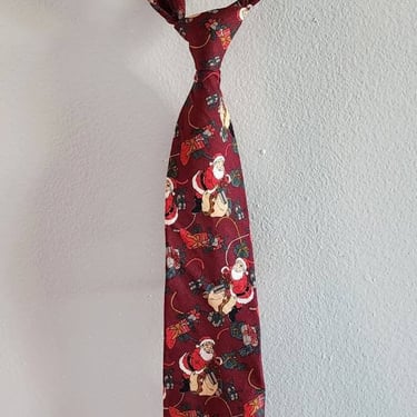 Vintage Camden Court Holiday Necktie Santa Claus accessories 