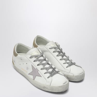 Golden Goose White/Purple/Platinum Super-Star Low-Top Sneaker Women