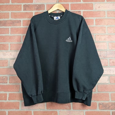 Vintage 90s Adidas Embroidered Logo ORIGINAL Crewneck Sweatshirt - Extra Large 