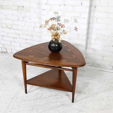 Vintage MCM Lane Acclaim guitar pick side / coffee table w/ dovetail details | Free delivery only in NYC and Hudson Valley areas 