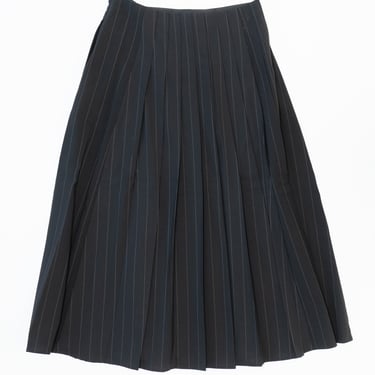 Pleated Skirt in Pinstripe