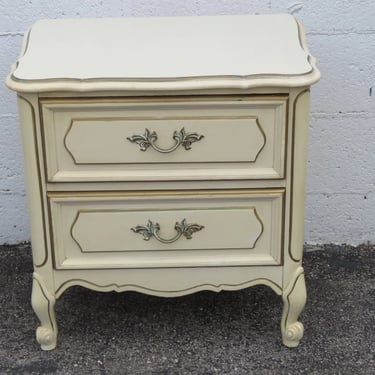 French Shabby Chic Painted Nightstand Side End Bedside Table 5037