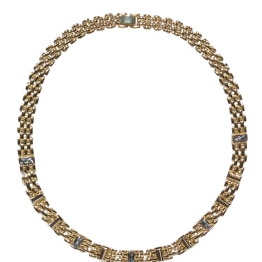 Kendra Scott - Gold Chain &quot;Lesley&quot; Necklace w/ Silver Gems
