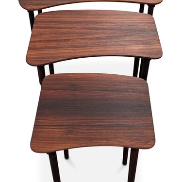 Rosewood Kidney Shaped Nesting Tables - 0224120