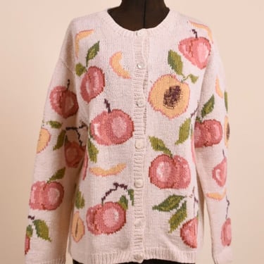 Cream Peachy Cardigan By Talbots, XL/XXL