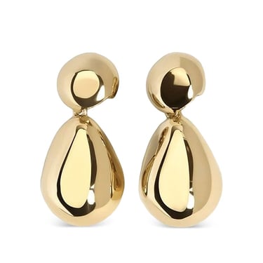 Phoebe Philo Women Pebble Silver Earrings