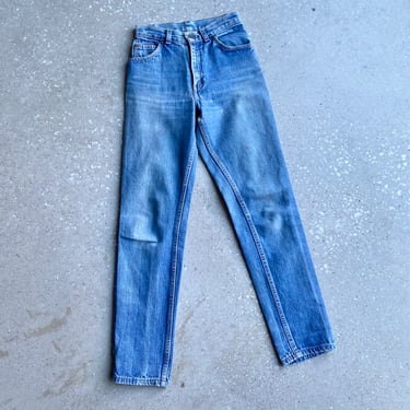 Vintage Levis Orange Tab Jeans / Vintage Tapered Jeans / Vintage 80s Levis Jeans / VIntage Levis XS / Broken In Levis Jeans 