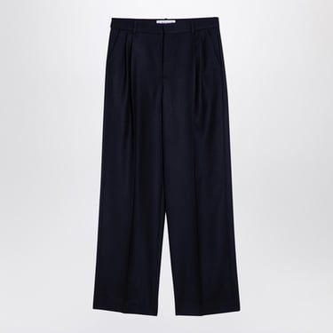 Loewe Navy Blue Wool Trousers Men