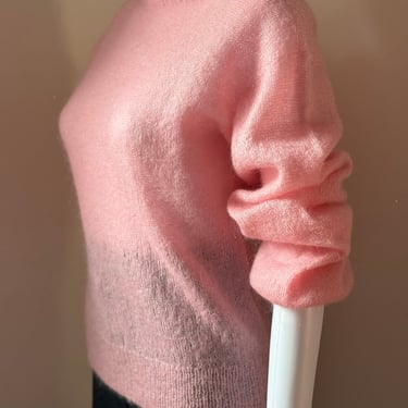 Pretty Pink Mohair Blend Retro Sweater Medium 