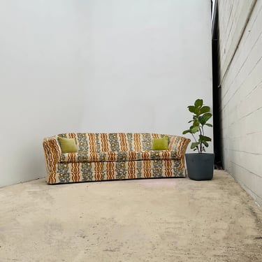 Broyhill Floral Velour Sofa Couch