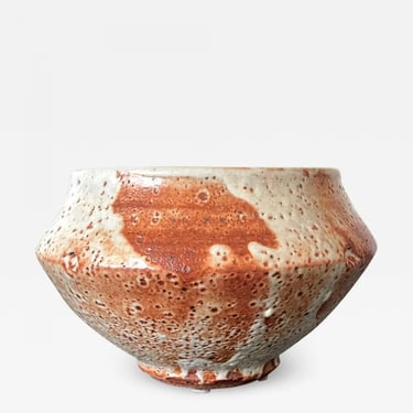Studio Ceramic Bowl in Shino Glaze by Warren Mackenzie