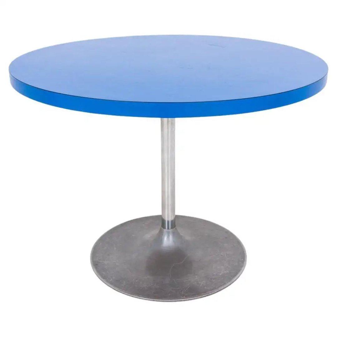 MidCentury Modern Chrome Pedestal Table Showplace Antique + Design