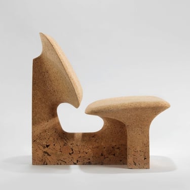 Made in Situ by Noé Duchaufour-Lawrance Burnt Cork Lounge Chair