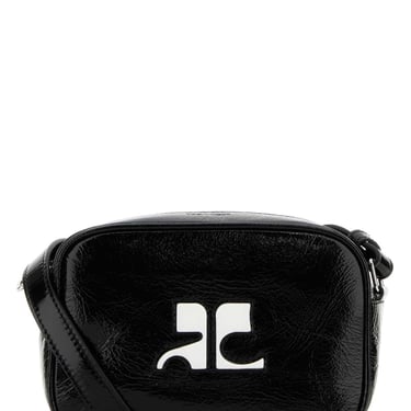 Courreges Women Black Naplack Reedition Shoulder Bag