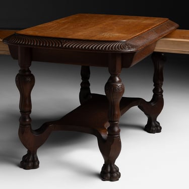 Carved Oak Console