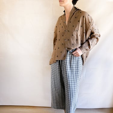 Ichi Antiquités Linen Dot Shirt