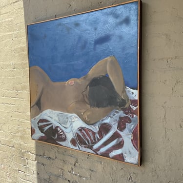 Reclining Nude, Oil on Canvas, D. Keeler