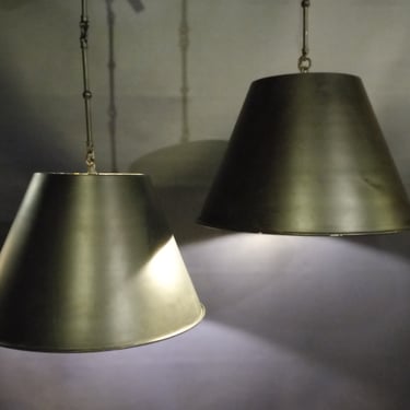 Matte black metal pendant light 12x18x36