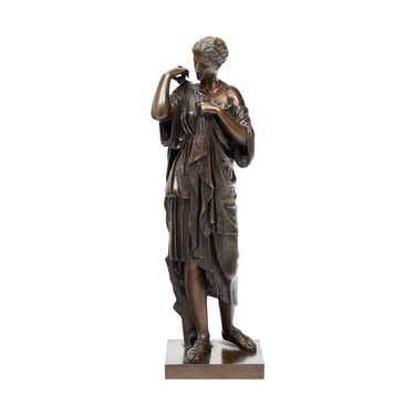 Bronze Antique Sculpture after Praxitele’s ‘La Diane de Gabies’