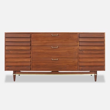 Vintage Walnut Dresser by Merton L. Gershun American of Martinsville