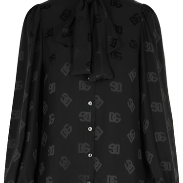 Dolce & Gabbana Black Silk Blouse Women