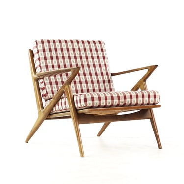 Poul Jensen for Selig Mid Century Walnut Z Lounge Chair - mcm 
