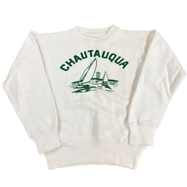 Vintage Chautauqua NY Kid's "Champion Knitwear" Sweatshirt