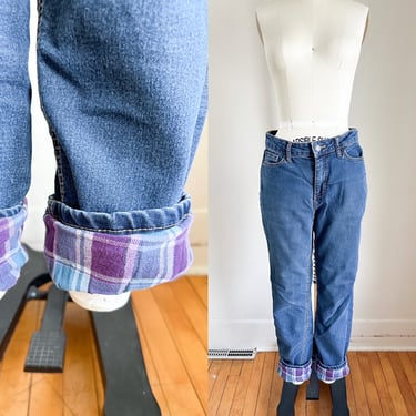 Vintage Flannel Lined Jeans / 30