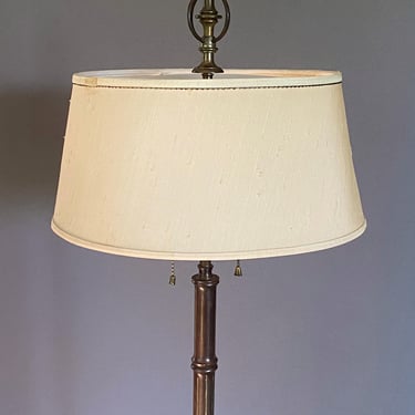 Vintage Chapman Brass Faux Bamboo Floor Lamp 